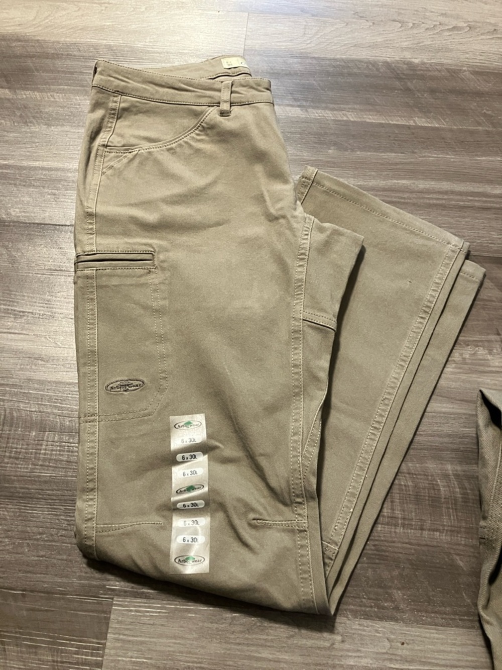 NWT Arborwear Pants size 6 x 30L W’s Willow Flex Driftwood